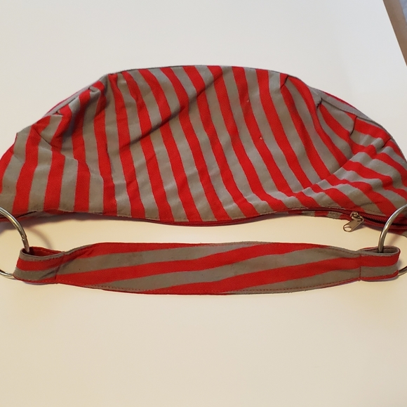 Target Red and Grey stripe purse. USED - Picture 3 of 7